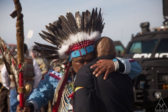 Photo by Adam Alexander Johansson standing rock