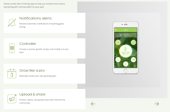 Seedo Homelab Automatic Marijuana Growing Machine App