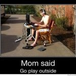 go outside garden