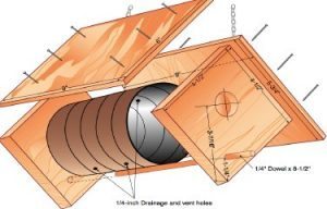 DIY coffee can birdhouse design recycled materials