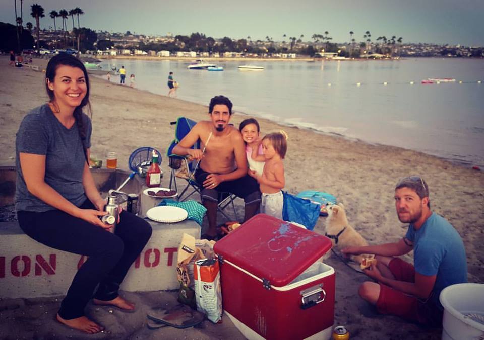 On the Beach in San Diego with Dear Friends. Follow me on Instagram. 