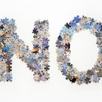 The word no made from jigsaw puzzle pieces