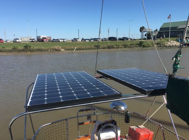Solar Panels Sailboat