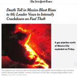 Pipeline explosion in Mexico