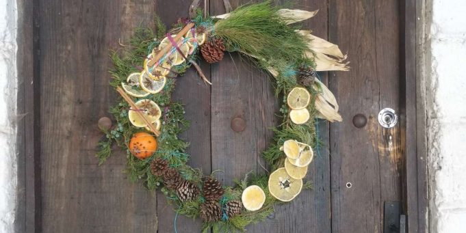 yule wreath tutorial