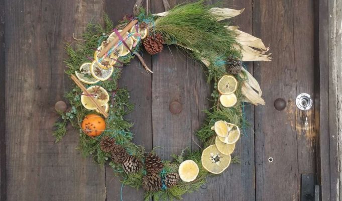 yule wreath tutorial