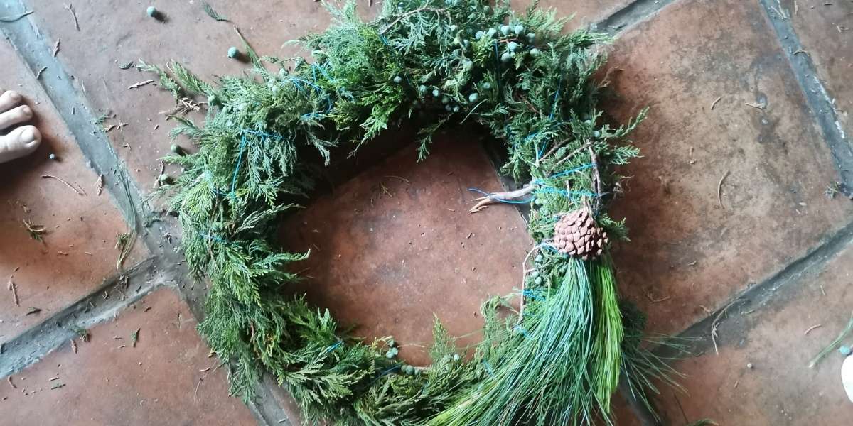 yule wreath tutorial